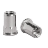 Small round head half hex rivet nut